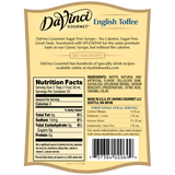 DaVinci Sugar Free English Toffee Syrup (750mL) - CustomPaperCup.com Branded Restaurant Supplies
