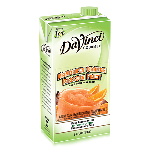 Da Vinci Mandarin Orange Passion Fruit Smoothie Mix (64oz) - Formerly Jet - CustomPaperCup.com Branded Restaurant Supplies