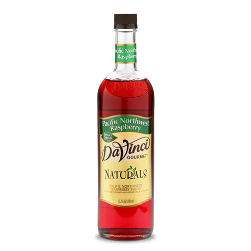 DaVinci Natural Single Origin Pacific Northwest Raspberry Syrup (700mL) - CustomPaperCup.com Branded Restaurant Supplies