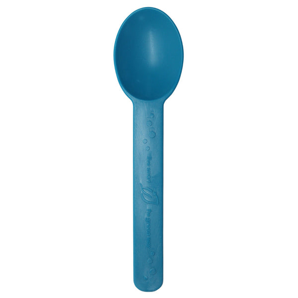 Eco-Friendly Heavy Weight Bio-Based Spoons - Teal Blue - 1,000 ct - CustomPaperCup.com