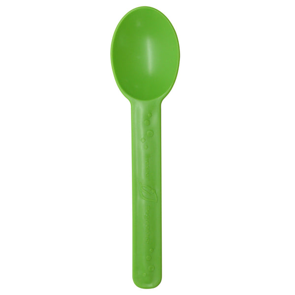 Eco-Friendly Heavy Weight Bio-Based Spoons - Green - 1,000 ct - CustomPaperCup.com
