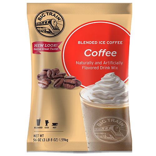 Big Train Coffee Blended Ice Coffee Mix (3.5 lbs) - CustomPaperCup.com Branded Restaurant Supplies