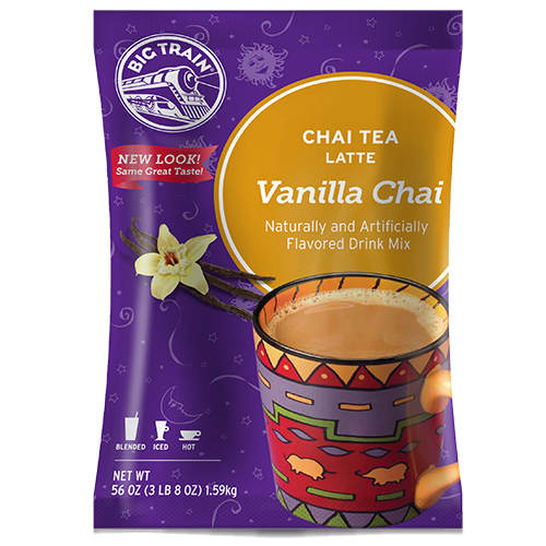 Big Train Vanilla Chai Tea Latte Mix (3.5 lbs) - CustomPaperCup.com Branded Restaurant Supplies