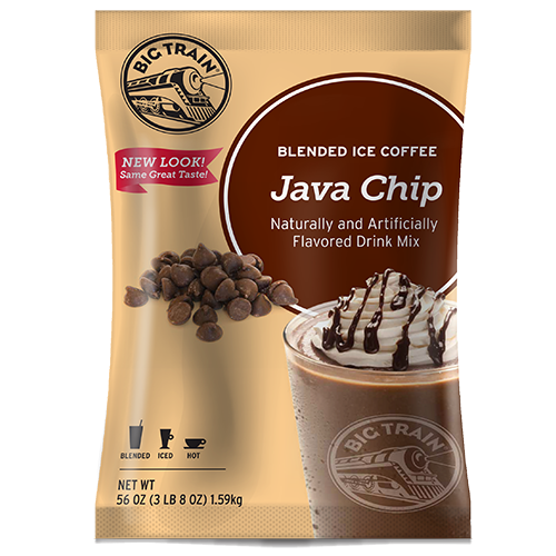 Big Train Java Chip Blended Ice Coffee Mix (3.5 lbs) - CustomPaperCup.com Branded Restaurant Supplies