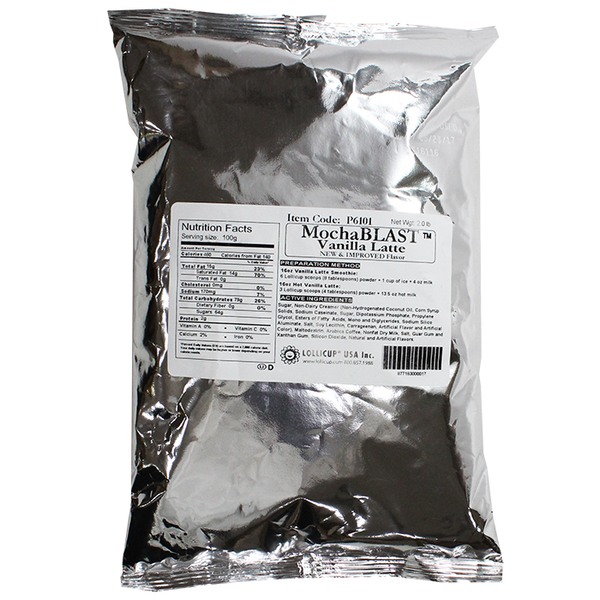 MochaBLAST Vanilla Latte Powder (2 lbs) - CustomPaperCup.com Branded Restaurant Supplies