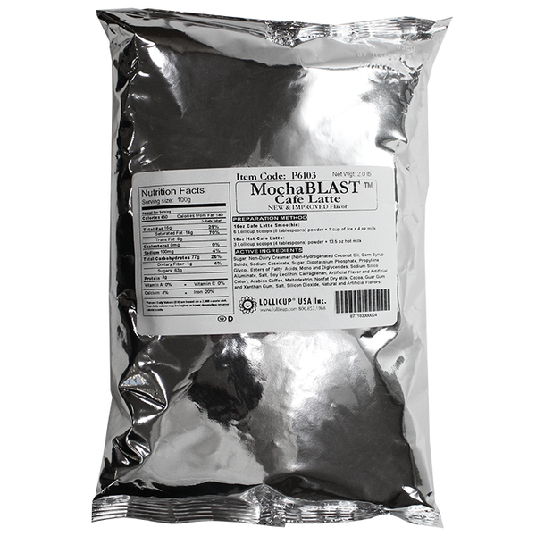 MochaBLAST Café Latte Powder (2 lbs) - CustomPaperCup.com Branded Restaurant Supplies
