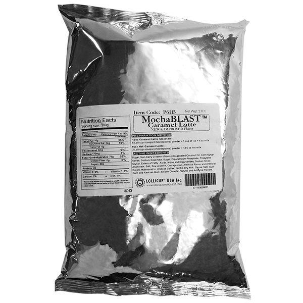 MochaBLAST Caramel Latte Powder (2 lbs) - CustomPaperCup.com Branded Restaurant Supplies