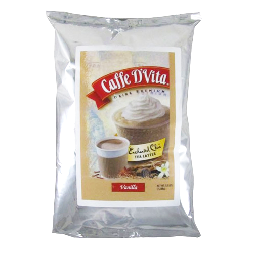 Caffe D'Vita Enchanted Chai Vanilla Tea Latte (3.5 lbs) - CustomPaperCup.com Branded Restaurant Supplies