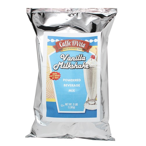 Caffe D'Vita Vanilla Milkshake (3 lbs) - CustomPaperCup.com Branded Restaurant Supplies
