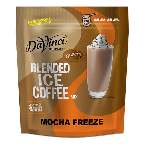 DaVinci Mocha Freeze Blended Ice Coffee Mix (3 lbs) - Formerly Caffe D'Amore - CustomPaperCup.com Branded Restaurant Supplies