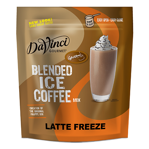DaVinci Latte Freeze Blended Ice Coffee Mix (3 lbs) - Formerly Caffe D'Amore - CustomPaperCup.com Branded Restaurant Supplies
