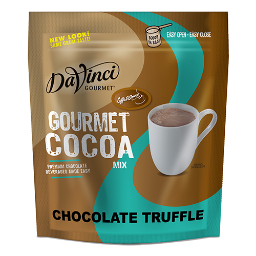 DaVinci Chocolate Truffle Gourmet Cocoa Mix (2 lbs) - Formerly Caffe D'Amore - CustomPaperCup.com Branded Restaurant Supplies