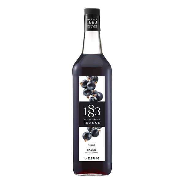 1883 Maison Routin Blackcurrant Syrup (1L) - CustomPaperCup.com Branded Restaurant Supplies