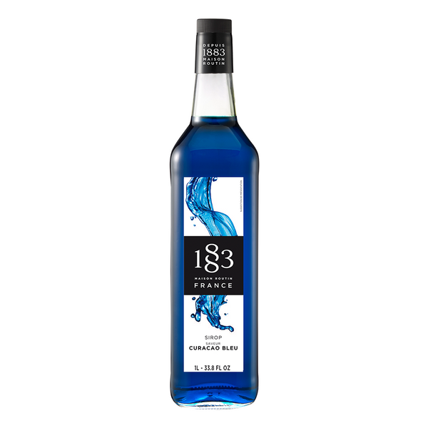 1883 Maison Routin Blue Curacao Syrup (1L) - CustomPaperCup.com Branded Restaurant Supplies