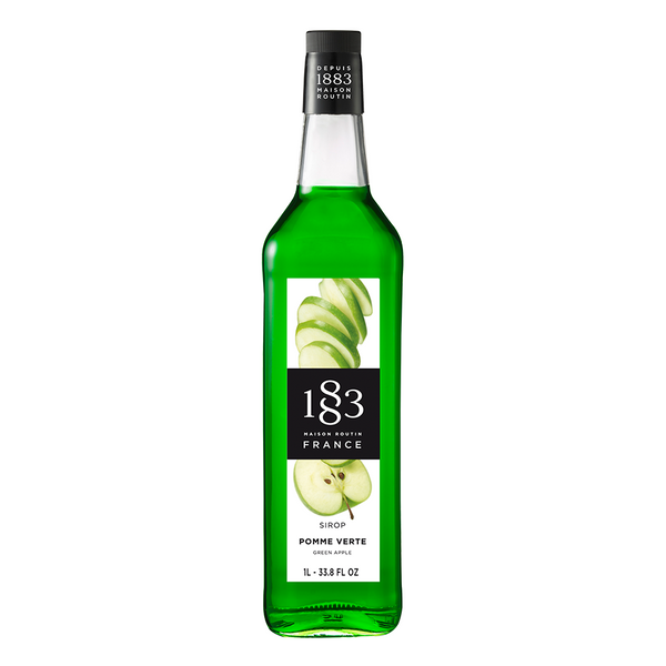 1883 Maison Routin Green Apple Syrup (1L) - CustomPaperCup.com Branded Restaurant Supplies