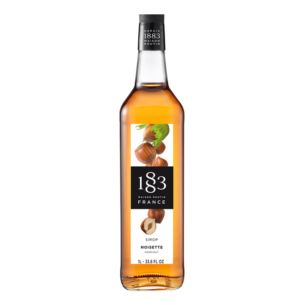 1883 Maison Routin Hazelnut Syrup (1L) - CustomPaperCup.com Branded Restaurant Supplies