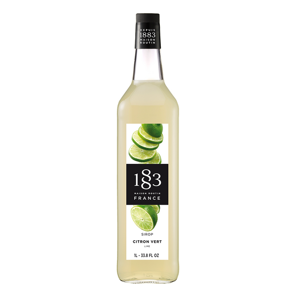 1883 Maison Routin Lime Syrup (1L) - CustomPaperCup.com Branded Restaurant Supplies