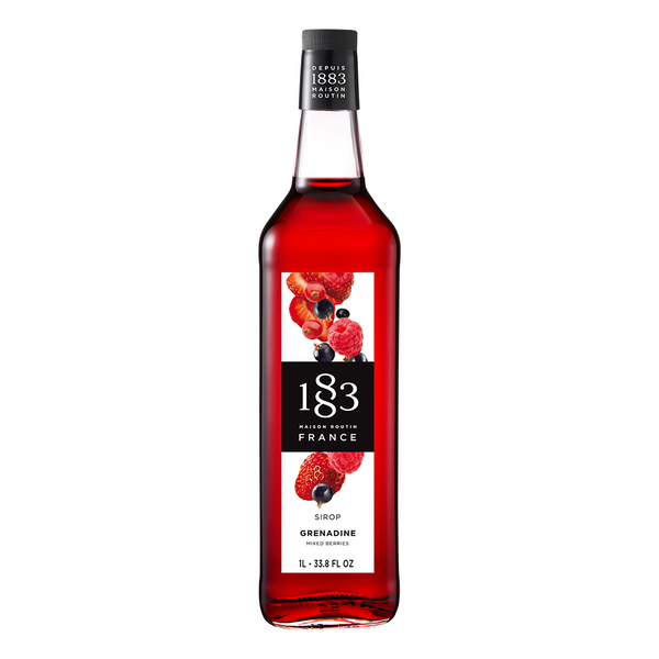 1883 Maison Routin Mixed Berries Syrup (1L) - CustomPaperCup.com Branded Restaurant Supplies