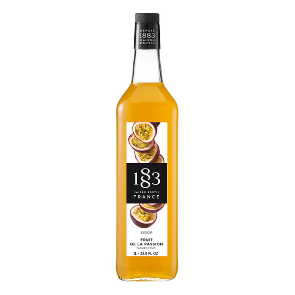 1883 Maison Routin Passion Fruit Syrup (1L) - CustomPaperCup.com Branded Restaurant Supplies