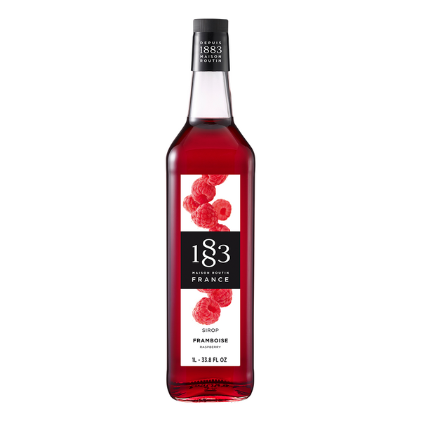 1883 Maison Routin Raspberry Syrup (1L) - CustomPaperCup.com Branded Restaurant Supplies