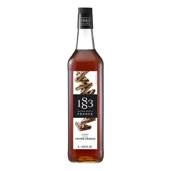 1883 Maison Routin Toffee Crunch Syrup (1L) - CustomPaperCup.com Branded Restaurant Supplies