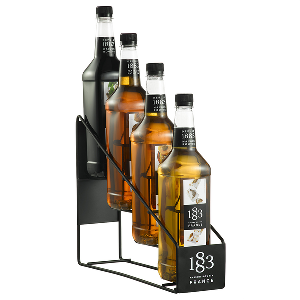 1883 Maison Routin Syrup Wire Rack (4 Bottles) - CustomPaperCup.com Branded Restaurant Supplies