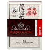 Harney & Sons Wrapped Organic English Breakfast Tea - 6 Box Case - CustomPaperCup.com Branded Restaurant Supplies
