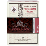Harney & Sons Wrapped Pomegranate Oolong Tea - 20 Sachet Box - CustomPaperCup.com Branded Restaurant Supplies