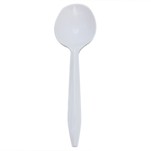 Karat PP Medium Weight Soup Spoons - White - 1,000 ct - CustomPaperCup.com