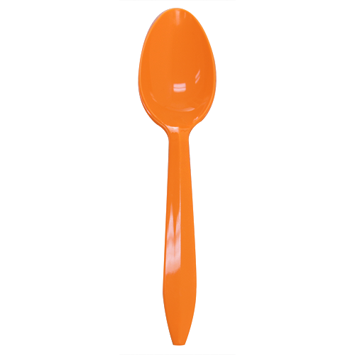 Karat PP Medium Weight Tea Spoons - Orange - 1,000 ct - CustomPaperCup.com