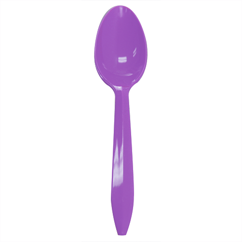 Karat PP Medium Weight Tea Spoons - Purple - 1,000 ct - CustomPaperCup.com