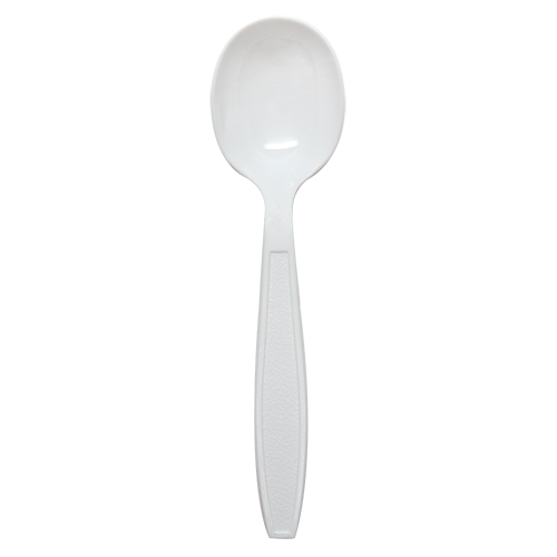 Karat PS Extra Heavy Weight Soup Spoons - White - 1,000 ct - CustomPaperCup.com