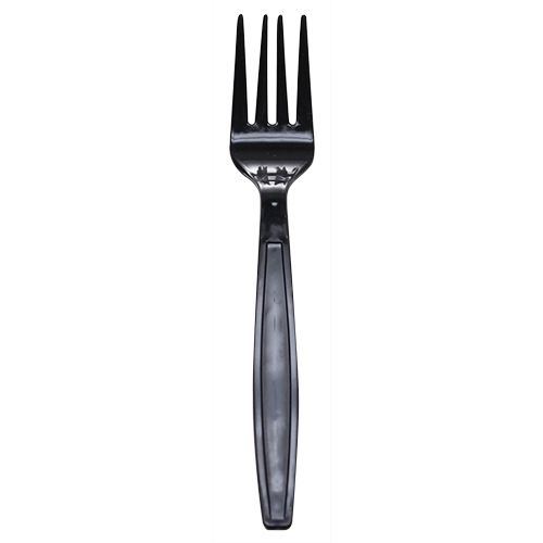 PP Extra Heavy Weight Forks - Black - 1,000 ct - CustomPaperCup.com