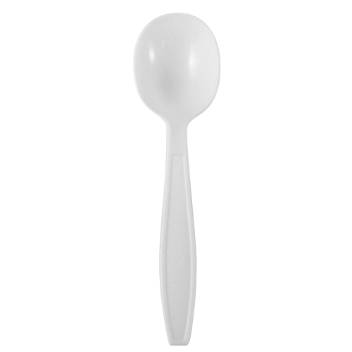 Karat PP Extra Heavy Weight Soup Spoons - White - 1,000 ct - CustomPaperCup.com