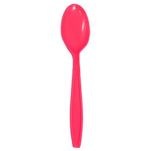 Karat PP Extra Heavy Weight Tea Spoons - Pink - 1,000 ct - CustomPaperCup.com