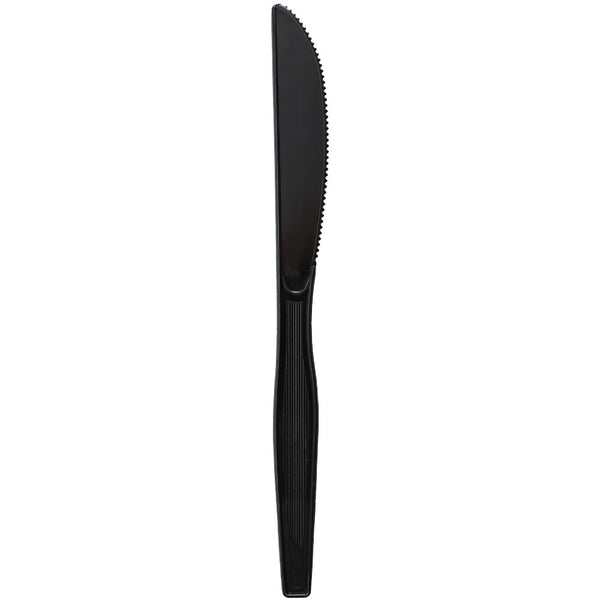 Karat PS Medium-Heavy Weight Knives Bulk Box - Black - 1,000 ct - CustomPaperCup.com