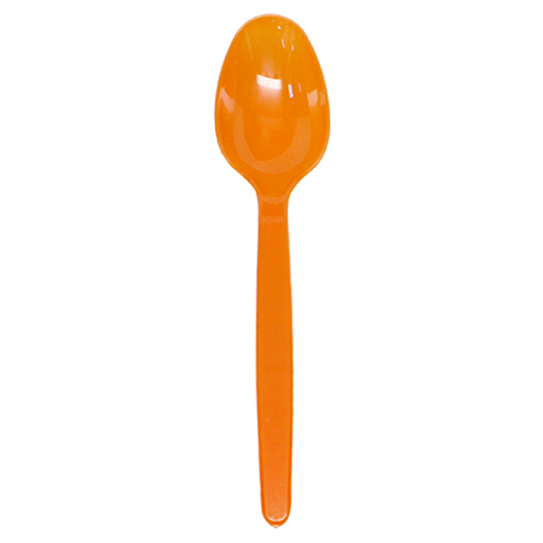 Karat PS Heavy Weight Tea Spoons - Orange - 1,000 ct - CustomPaperCup.com