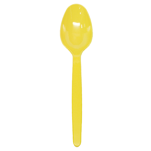 Karat PS Heavy Weight Tea Spoons - Yellow - 1,000 ct - CustomPaperCup.com