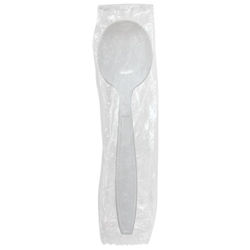 Karat PS Heavy Weight Soup Spoons - White - Wrapped - 1,000 ct - CustomPaperCup.com