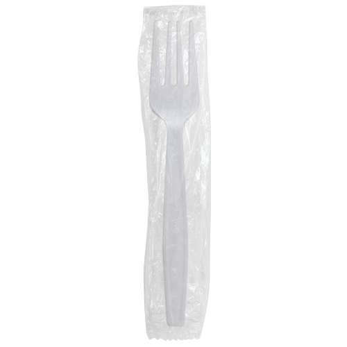 Karat PP Heavy Weight Forks - White - Wrapped - 1,000 ct - CustomPaperCup.com